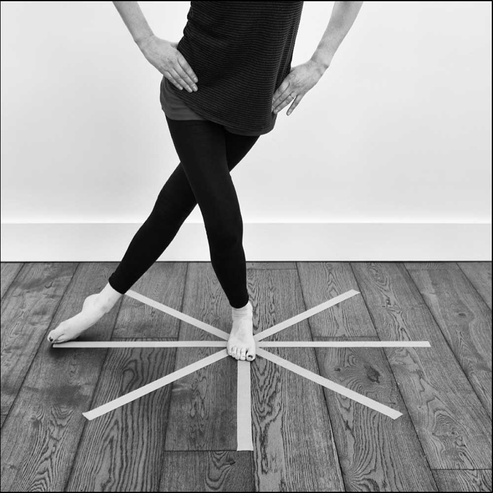 Balance work to improve control around the knees