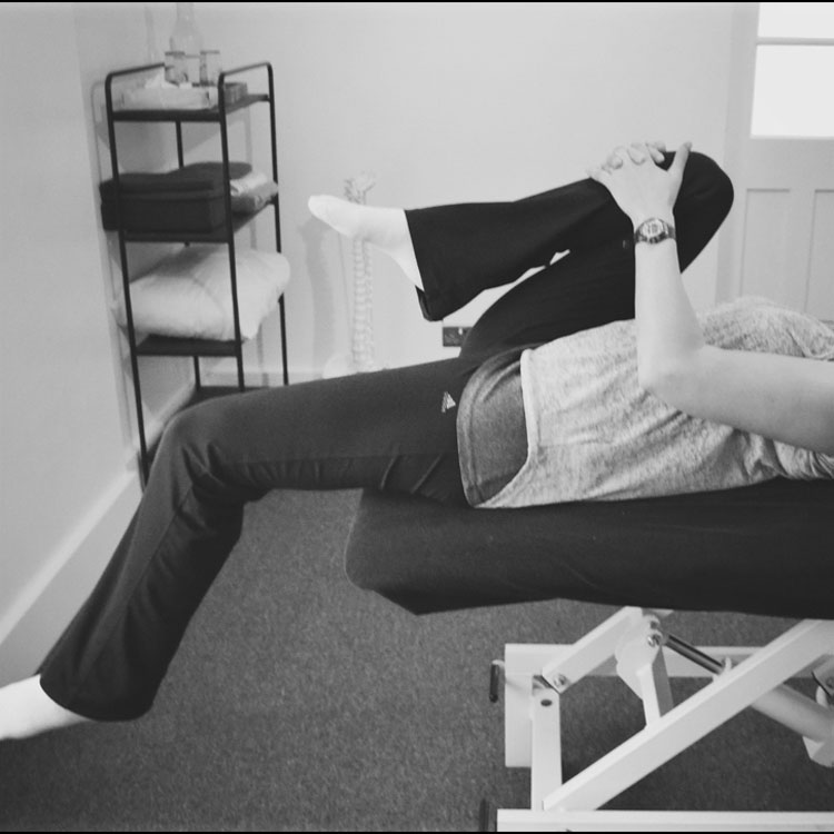 Test for the length of your hip flexors - step 1