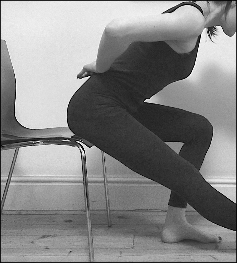 Stretch for the hamstring muscles