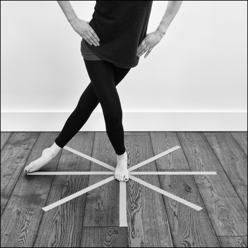 Balance work to improve control around the knees
