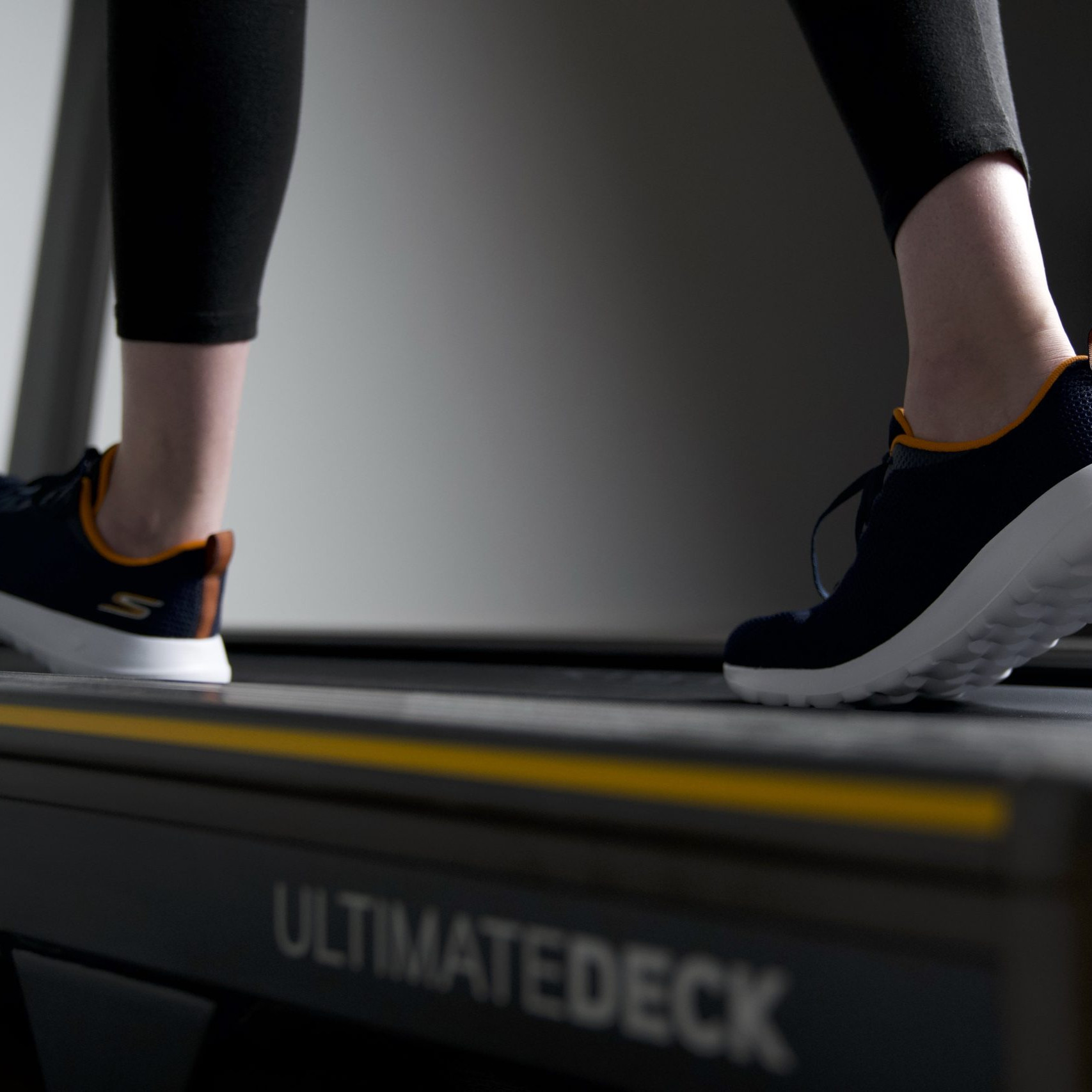 a runner on the treadmill colour photo