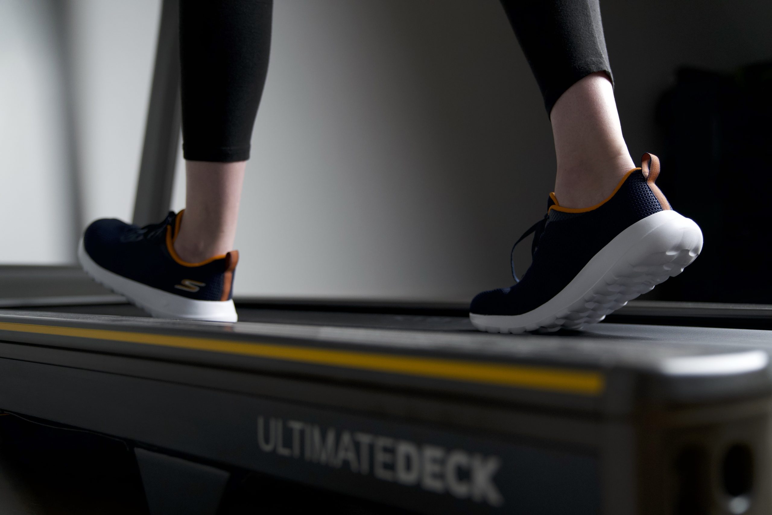a runner on the treadmill colour photo